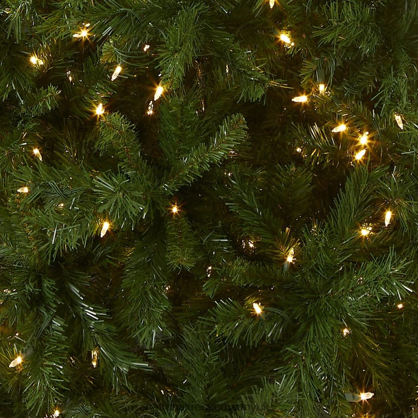 Trees | National Tree Company Pre-Lit Artificial Slim Christmas Tree Lehigh Valley Pine Green White Lights Includes Stand 75 Feet F2L4F121